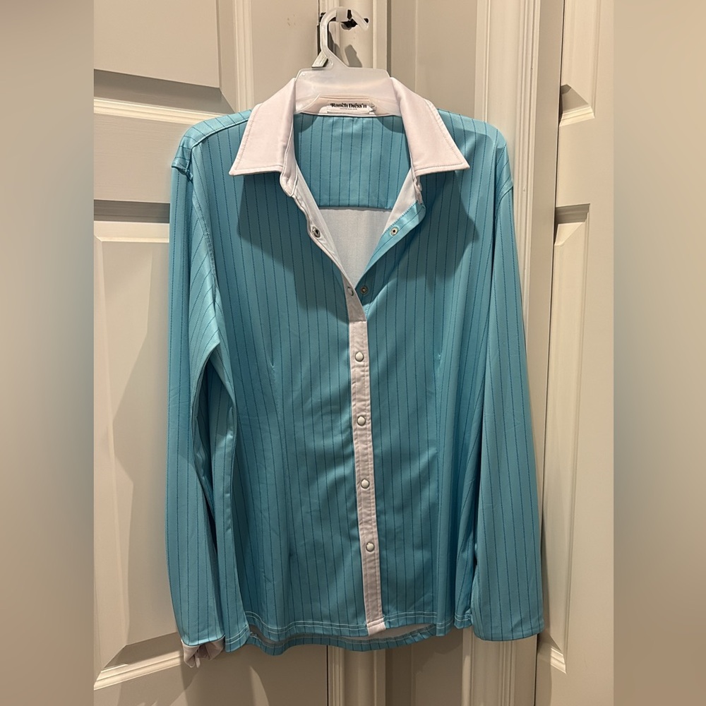 Men's Blue Striped Shirt